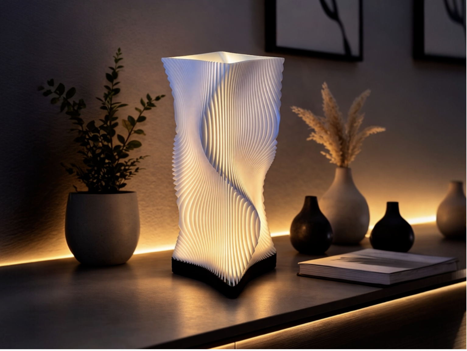 Luma Flow – dizajnová 3D lampa s ambientným svetlom